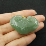 Green Aventurine Pendant for Jewelry Making 42x29x8mm