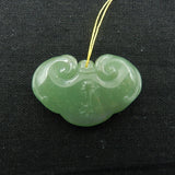 Green Aventurine Pendant for Jewelry Making 42x29x8mm