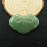Green Aventurine Pendant for Jewelry Making 42x29x8mm