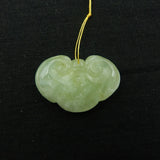 Natural Stone Nephrite Jade Pendant 42x28x8mm 16.8g for Jewelry Making