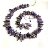 8-17mm Natural Charoite Nugget Chips Beads for Gemstone DIY