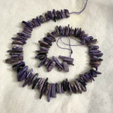 8-17mm Natural Charoite Nugget Chips Beads for Gemstone DIY