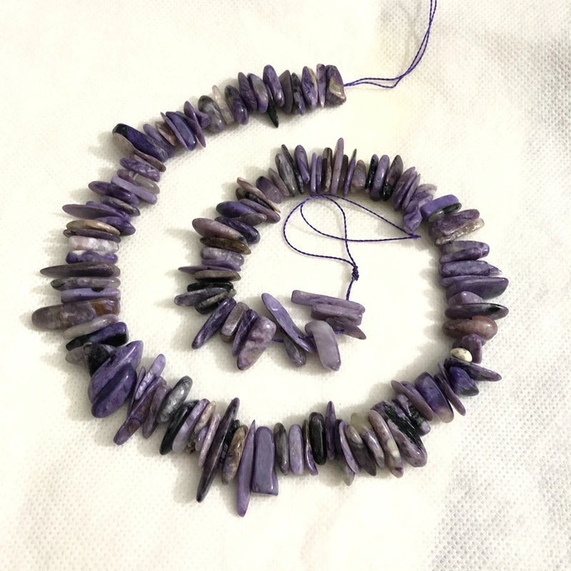 8-17mm Natural Charoite Nugget Chips Beads for Gemstone DIY