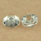2~10mm Round Flat Bottom Rose Cut CZ Stone Loose Gems