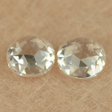 2~10mm Round Flat Bottom Rose Cut CZ Stone Loose Gems