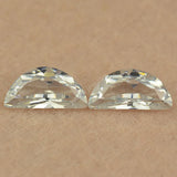 5A Loose Semilune CZ Stone 2X5~6x12mm Half Moon Shape Zircon Beads
