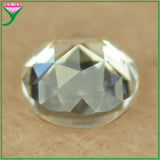 2-10mm Round Flat Back Rose Cut Shape Lab CZ Stone Loose Synthetic Gems