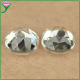 2-10mm Round Flat Back Rose Cut Shape Lab CZ Stone Loose Synthetic Gems