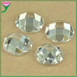 Round Flat Back Checkerboard Cut 2mm-12mm CZ Stone Loose Mesh Surface Gems