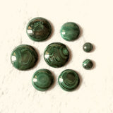 Natural Malachite Bead Cabochon 6-25mm Round Gemstone Jewelry Cabochon