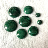 Natural Malachite Bead Cabochon 6-25mm Round Gemstone Jewelry Cabochon