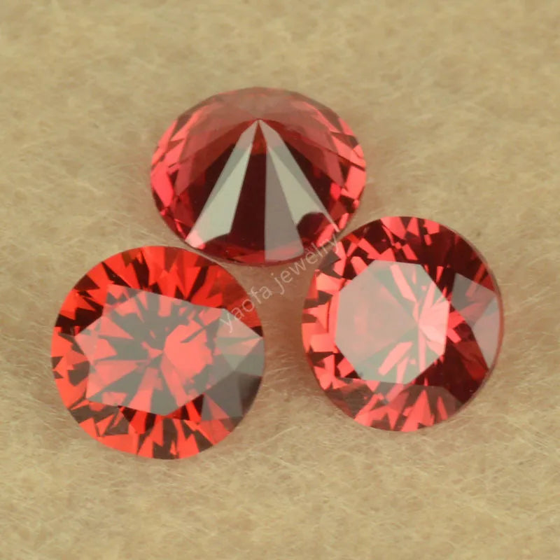 13x18mm Padma Orange Red Corundum Oval Cut Loose Synthetic Gems