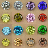 3-20mm 5A Pink Red CZ Stones Round Shape Cut for Jewelry DIY