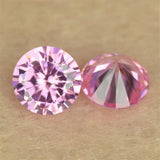 3-20mm 5A Pink Red CZ Stones Round Shape Cut for Jewelry DIY