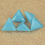 5A Turq Loose Glass Stone Beads 3x3~10x10mm Triangle Shape