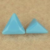 5A Turq Loose Glass Stone Beads 3x3~10x10mm Triangle Shape