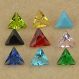 5A Turq Loose Glass Stone Beads 3x3~10x10mm Triangle Shape