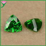 Trillion Shape CZ Stone Sea Coffee Green Loose Beads