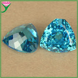Trillion Shape CZ Stone Sea Coffee Green Loose Beads