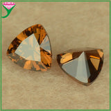 Trillion Shape CZ Stone Sea Coffee Green Loose Beads