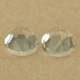4mm 5A Rose Cut Round Synthetic Glass Gems Loose Stone Glass Beads