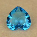 50pcs Mix Colour Loose Synthetic Gems Glass Beads Heart Shape