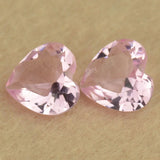 50pcs Mix Colour Loose Synthetic Gems Glass Beads Heart Shape