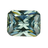 Alexandrite Rectangle CZ Stone Green Change Synthetic Zirconia