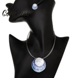 Cring Coco Round Pendant Necklace Geometric Choker Necklaces