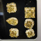Champagne Pear Cut Moissanite Loose Gem for Drill Pen