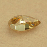Champagne Pear Cut Moissanite Loose Gem for Drill Pen