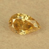 Champagne Pear Cut Moissanite Loose Gem for Drill Pen