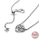HOT Heart O Pendant 925 Sterling Silver for Cable Chain Necklace DIY Charm Beads