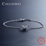 925 Silver CZ Bracelet Wedding Crystal Jewelry