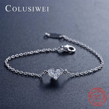 925 Silver CZ Bracelet Wedding Crystal Jewelry
