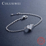 925 Silver CZ Bracelet Wedding Crystal Jewelry