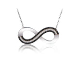 925 Silver Infinity Necklace Zircon for Women