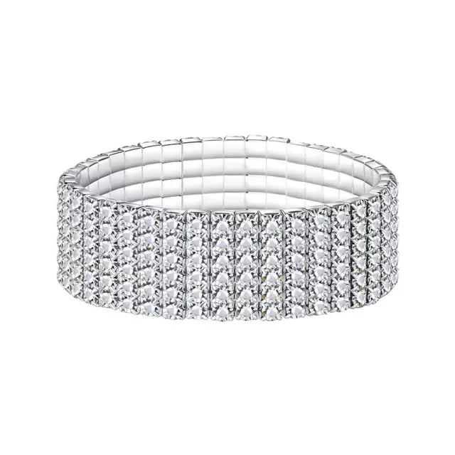 Crystal Stretch Shine Bracelets For Women Couple Girlsfriend Bangles