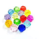 110pcs Mixed Acrylic Big Faceted Beads For Chunky Jewelry