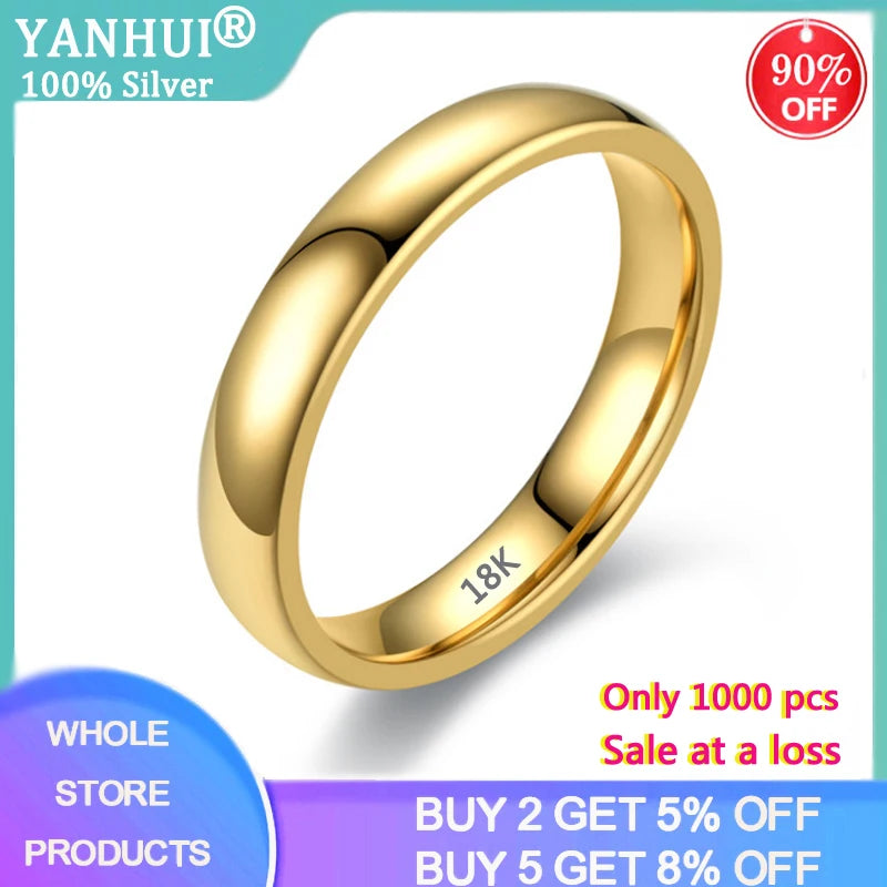 Never Fade Stainless Steel Rings for Couples