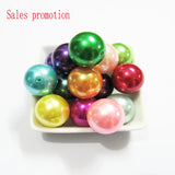 20mm 100pcs Mixed Acrylic Pearl Beads Chunky Jewelry