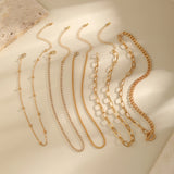 Bohemian Layered Metal Chain Rhinestone Choker Necklace