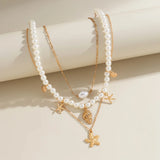 Bohemian Metal Chain Necklace Gothic Shell Pendant Trend Jewelry