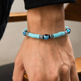 Bohemian Soft Clay Eye Bead Bracelet Men's Jewelry