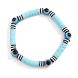 Bohemian Soft Clay Eye Bead Bracelet Men's Jewelry
