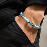 Bohemian Soft Clay Eye Bead Bracelet Men's Jewelry