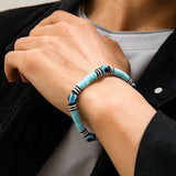 Bohemian Soft Clay Eye Bead Bracelet Men's Jewelry