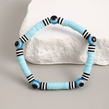 Bohemian Soft Clay Eye Bead Bracelet Men's Jewelry