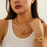 Punk Metal O-Chain Choker Necklace for Women