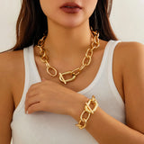Punk Metal O-Chain Choker Necklace for Women